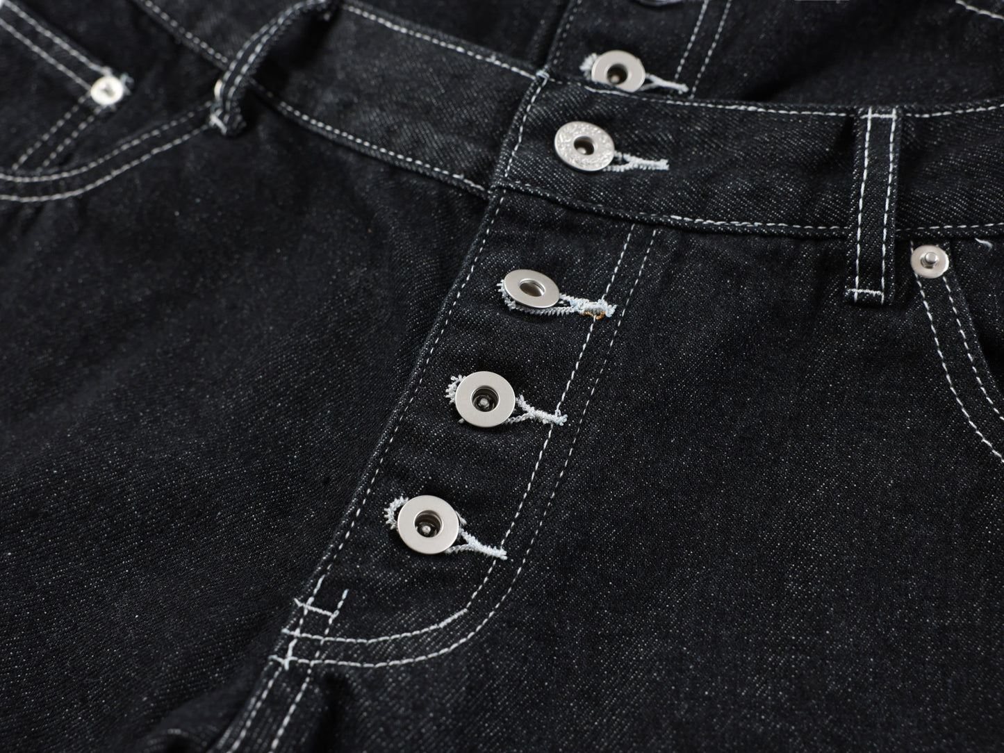 CapCabin Double-Waist Utility Denim Pants