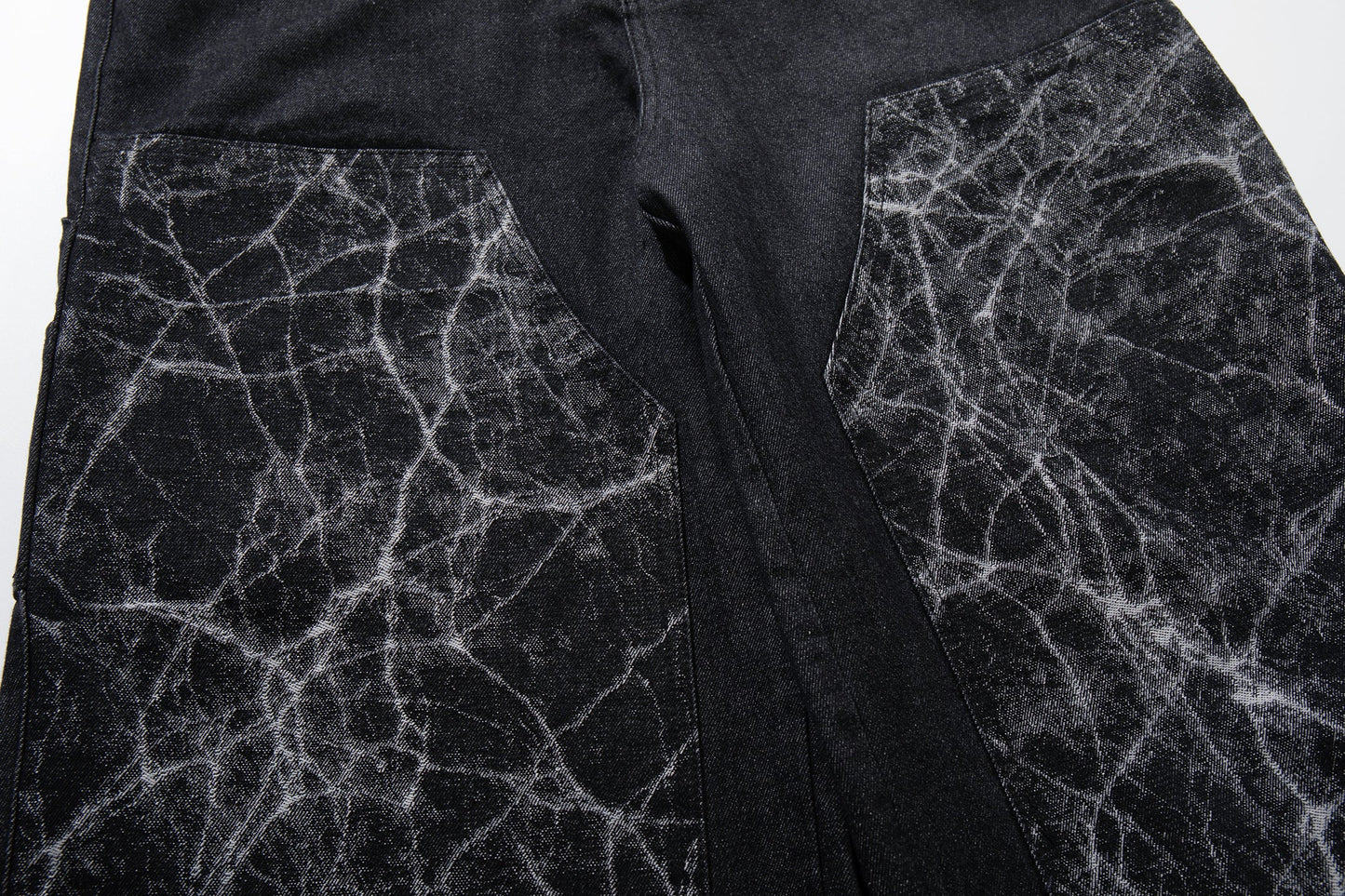 CapCabin Cracked Panel Wide-Leg Pants