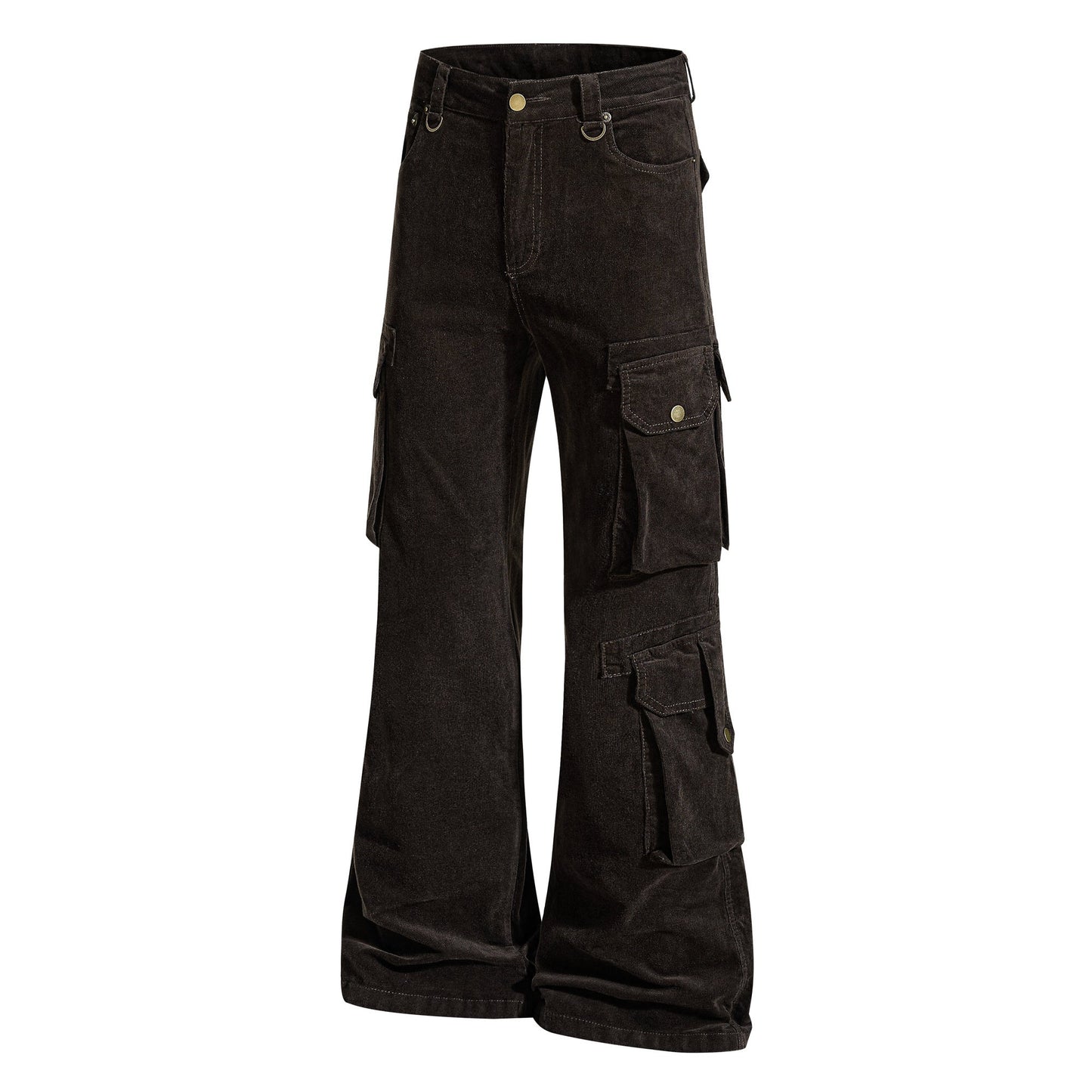 CapCabin Washed Utility Flared Pants