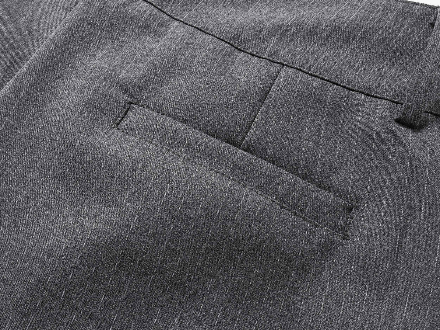 CapCabin “Tailored Wrap Wide-Leg Trousers”