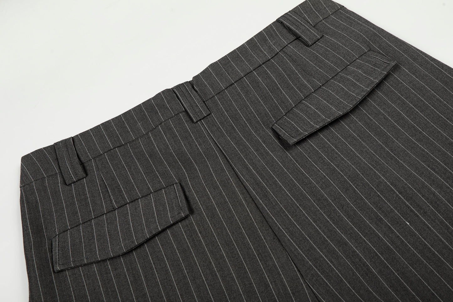 CapCabin Pinstripe Wide-Leg Trousers