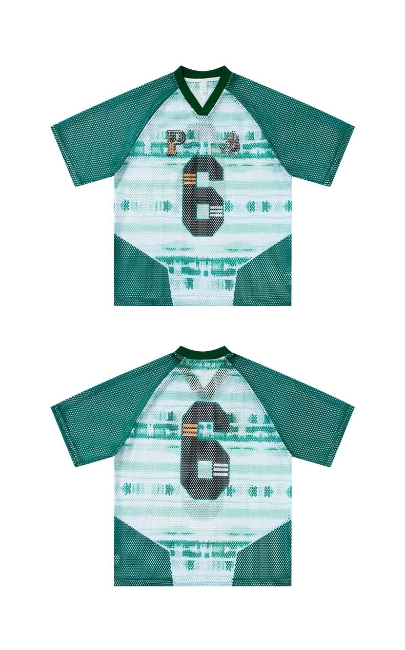 CapCabin “Varsity 6” Mesh Jersey T-Shirt