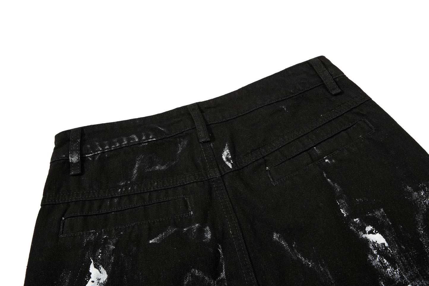 CapCabin Washed Utility Cargo Denim Pants