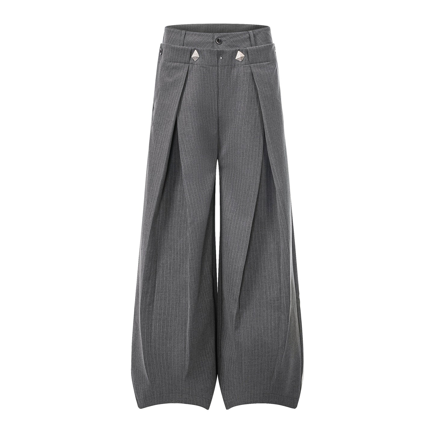 CapCabin “Tailored Wrap Wide-Leg Trousers”