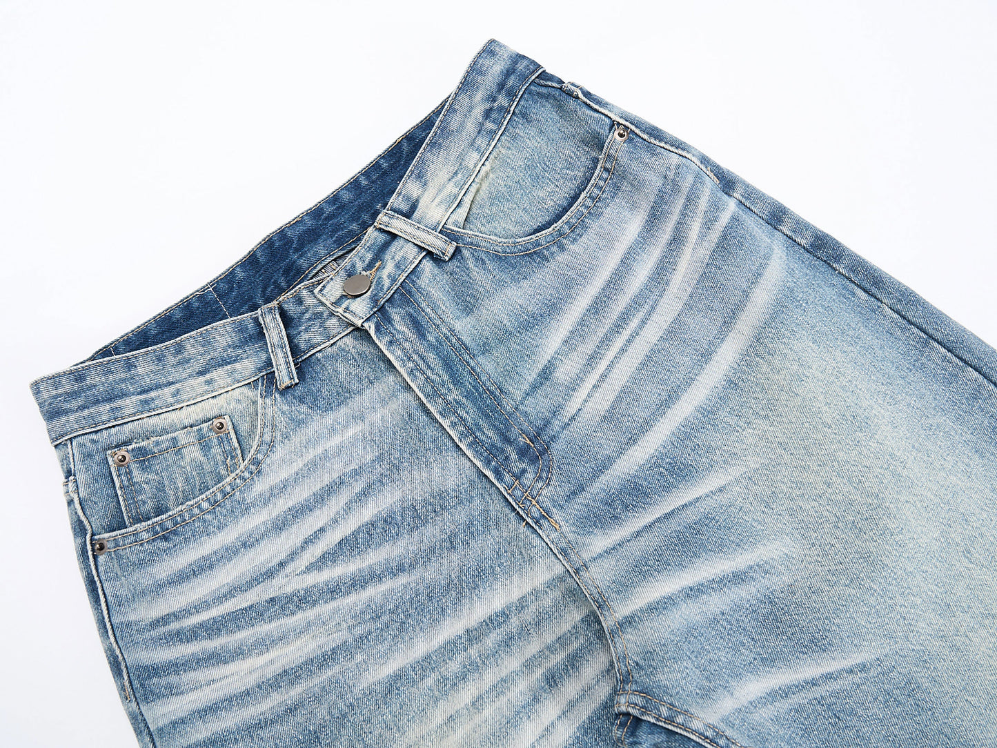 CapCabin Washed Wide-Leg Denim Jeans
