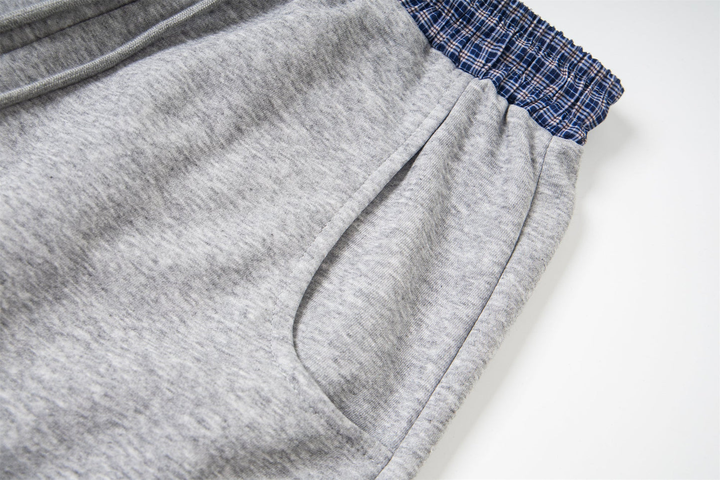 CapCabin Double-Waist Checkered Print Track Pants