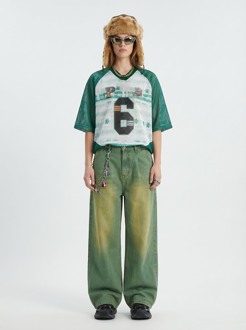 CapCabin “Varsity 6” Mesh Jersey T-Shirt