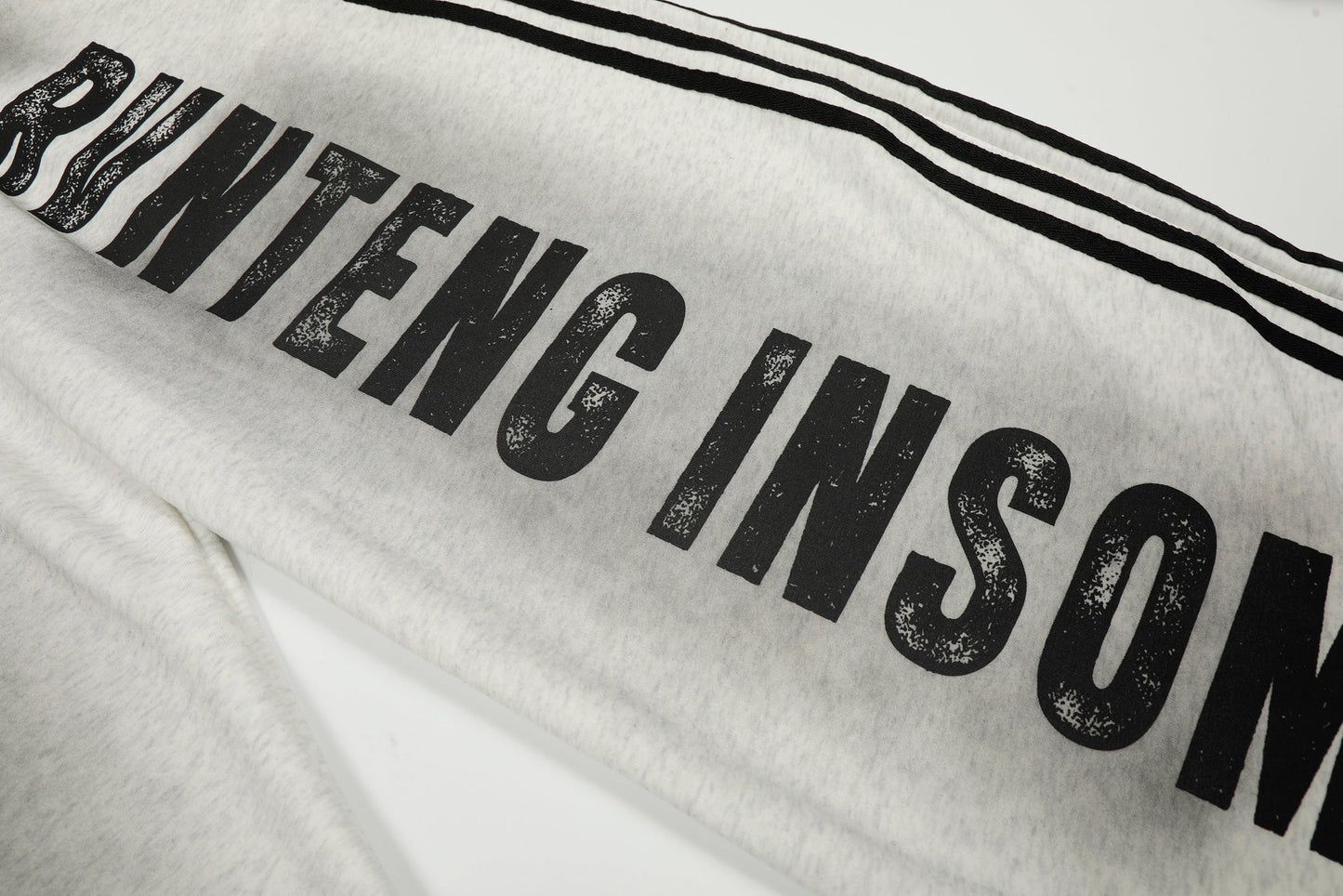 CapCabin Bold Letter Stripe Track Pants
