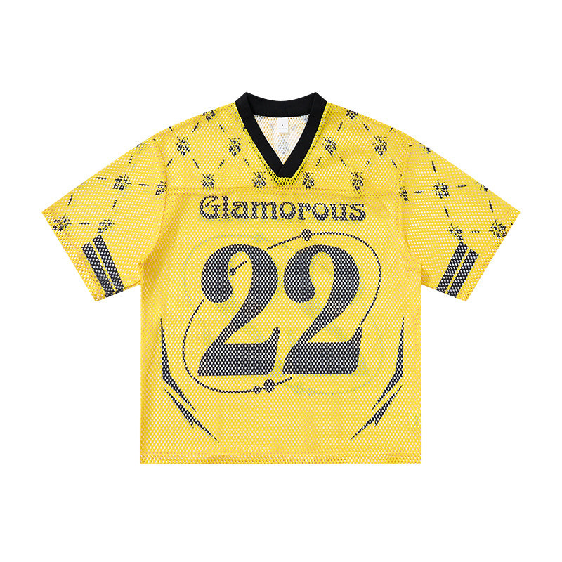 CapCabin “Glamorous 22” Mesh Jersey T-Shirt