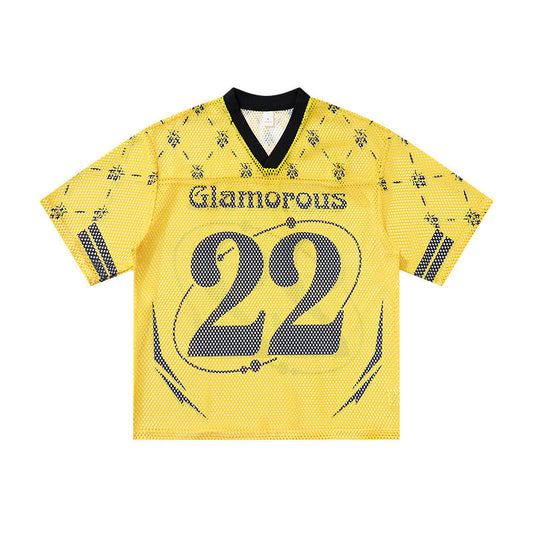 CapCabin “Glamorous 22” Mesh Jersey T-Shirt