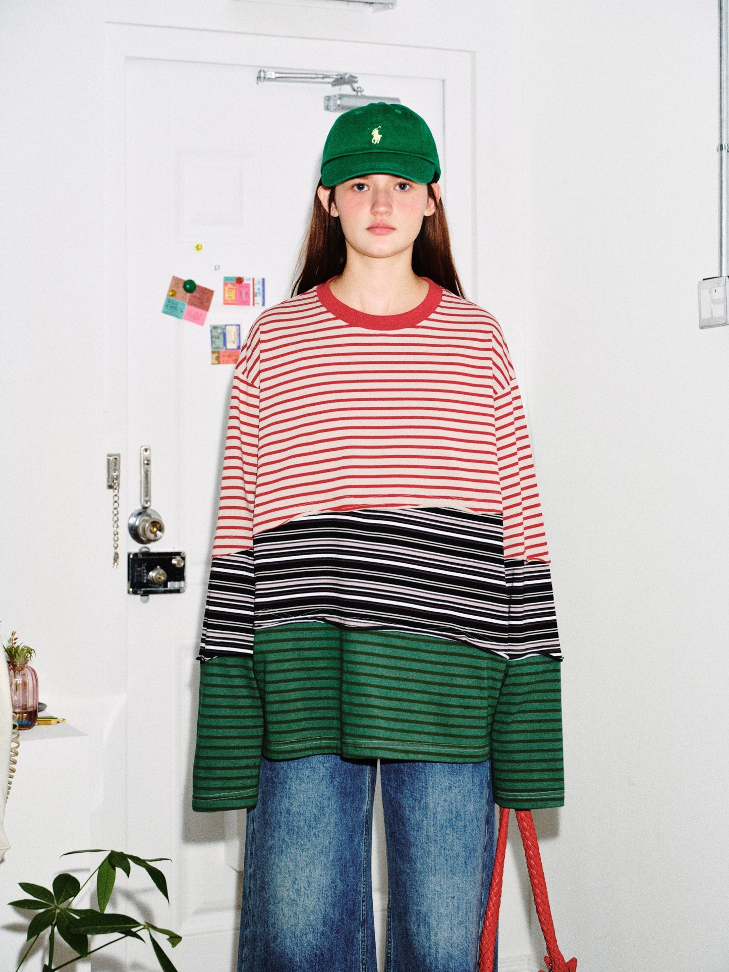 CapCabin Striped Long Sleeve Tee