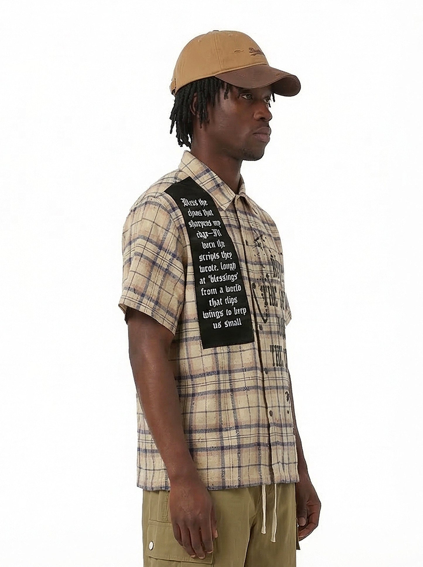 CapCabin “Burn The Script” Plaid Shirt