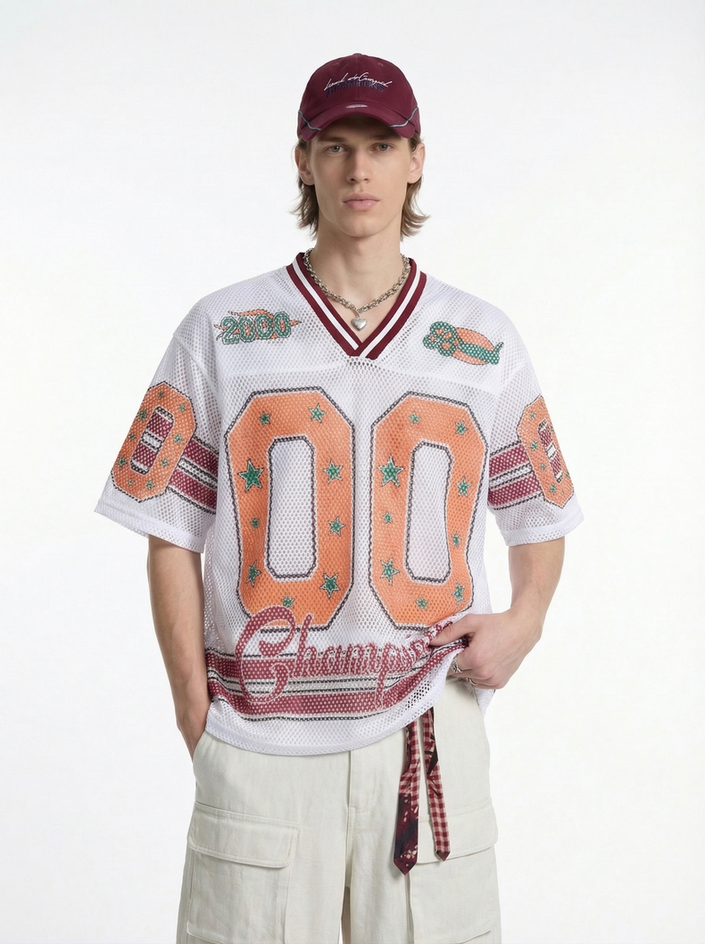 CapCabin “Champions 00” Mesh Jersey T-Shirt