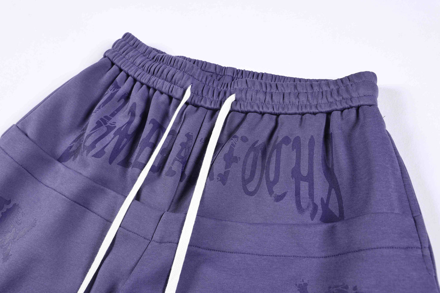 CapCabin Gothic Script Wide-Leg Pants