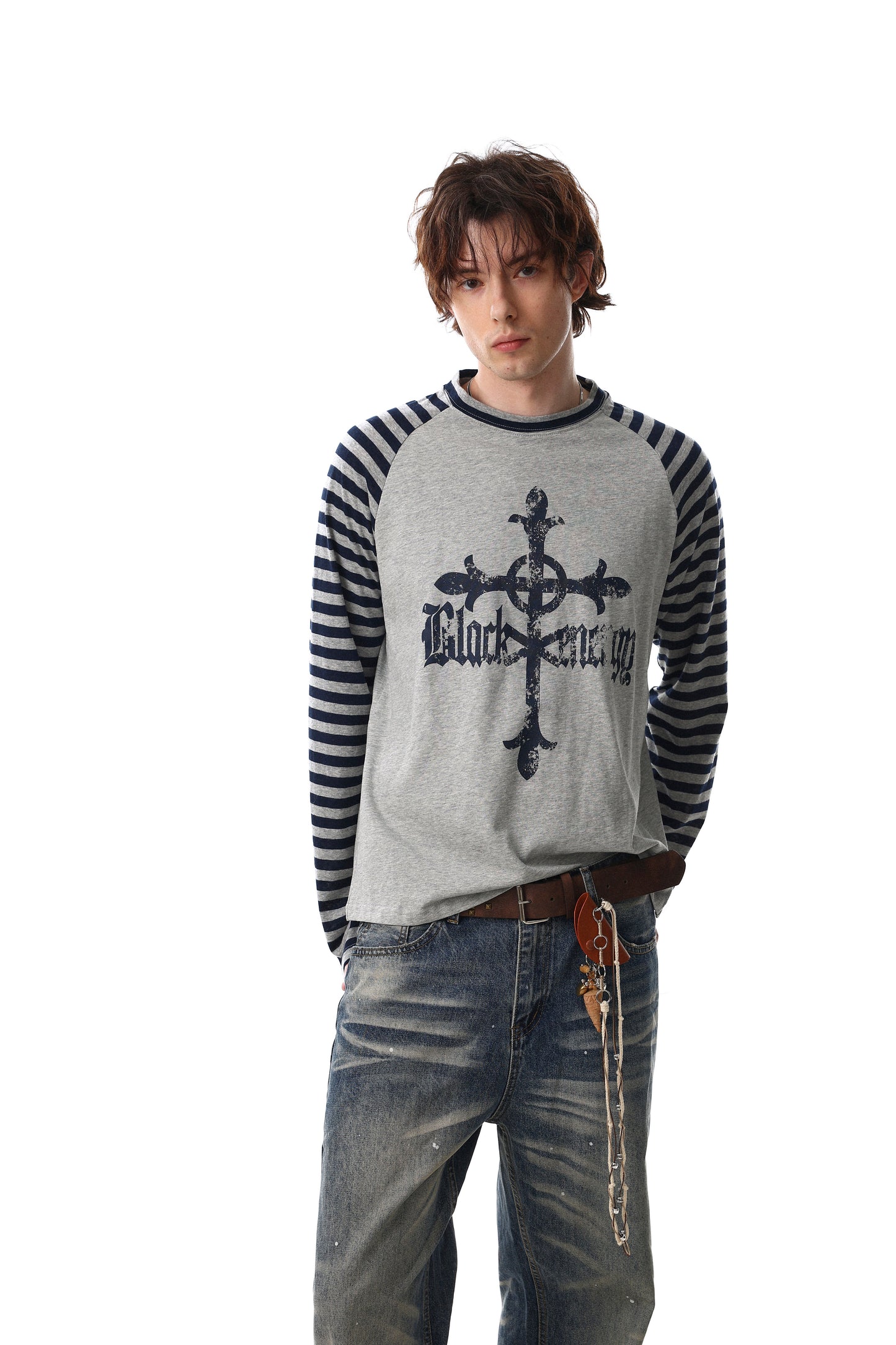 CapCabin Cross Graphic Raglan Long Sleeve Tee