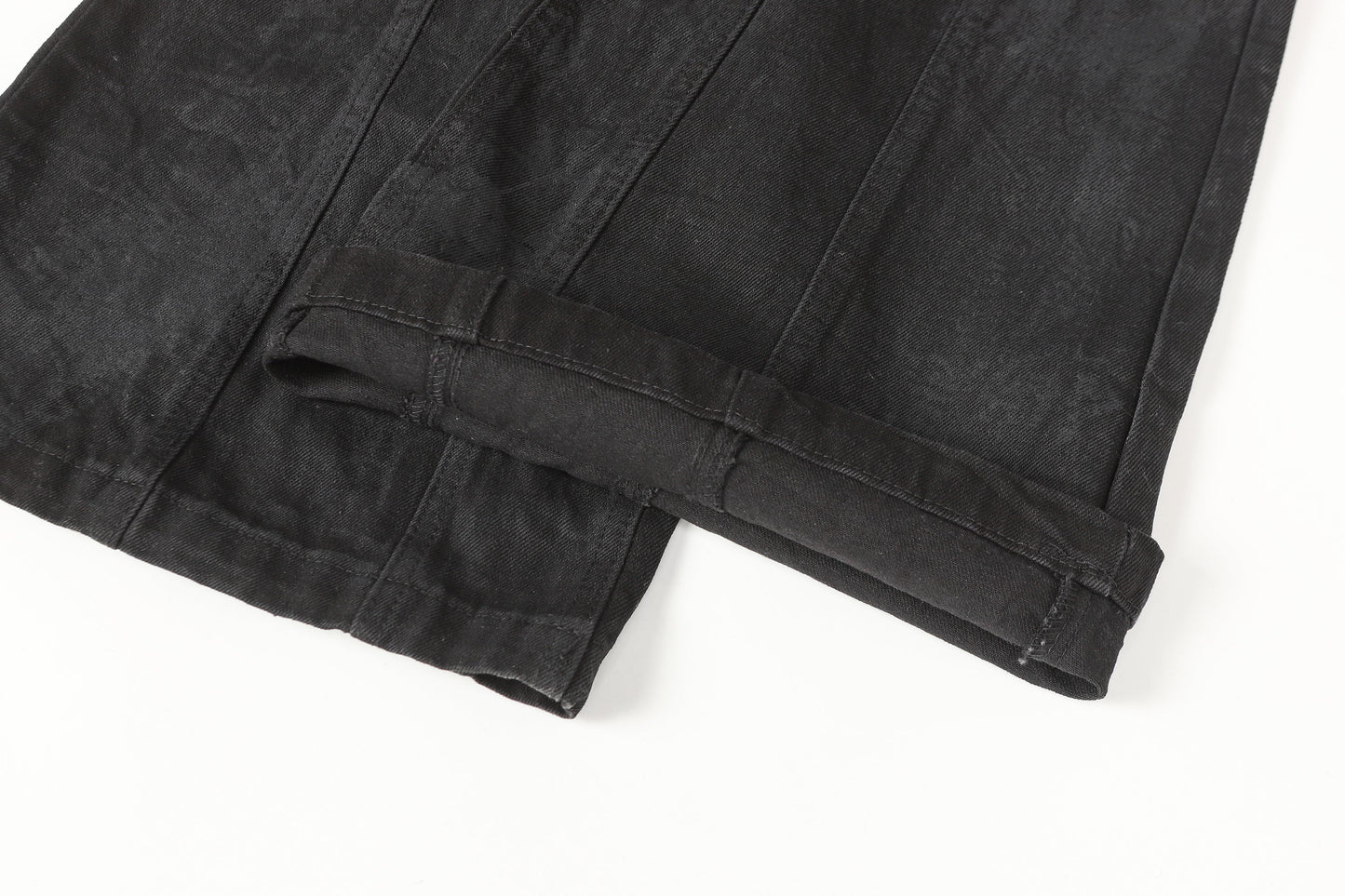 CapCabin Studded Panel Wide-Leg Jeans