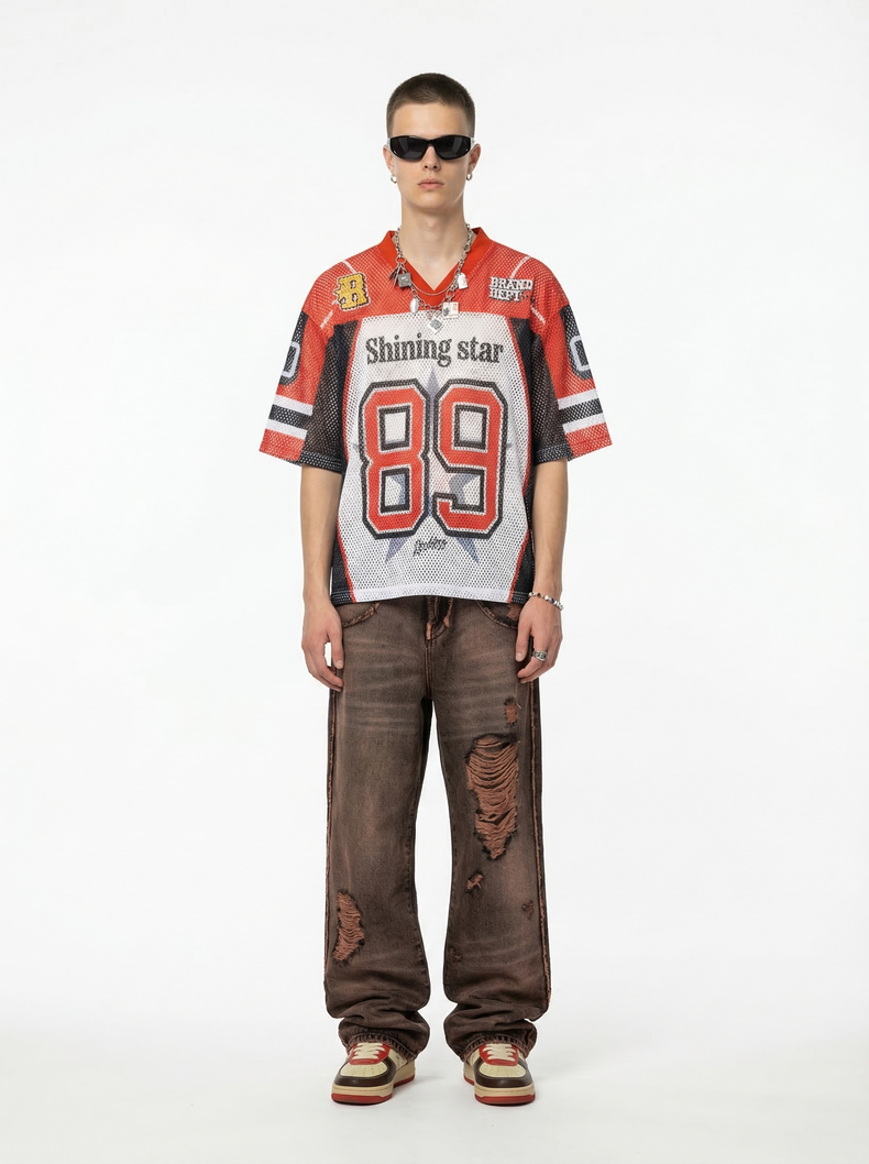 CapCabin “Shining Star 89” Mesh Jersey T-Shirt