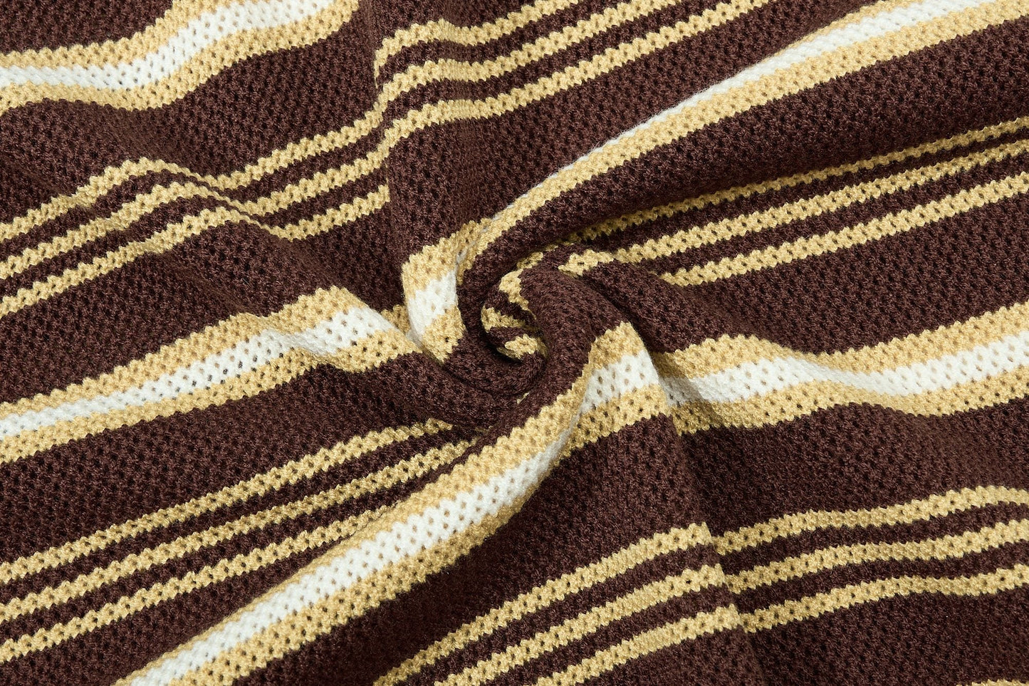 CapCabin “Retro Stripe Knit Polo”