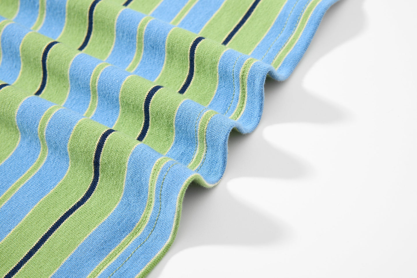 CapCabin Striped Graphic Layered Polo