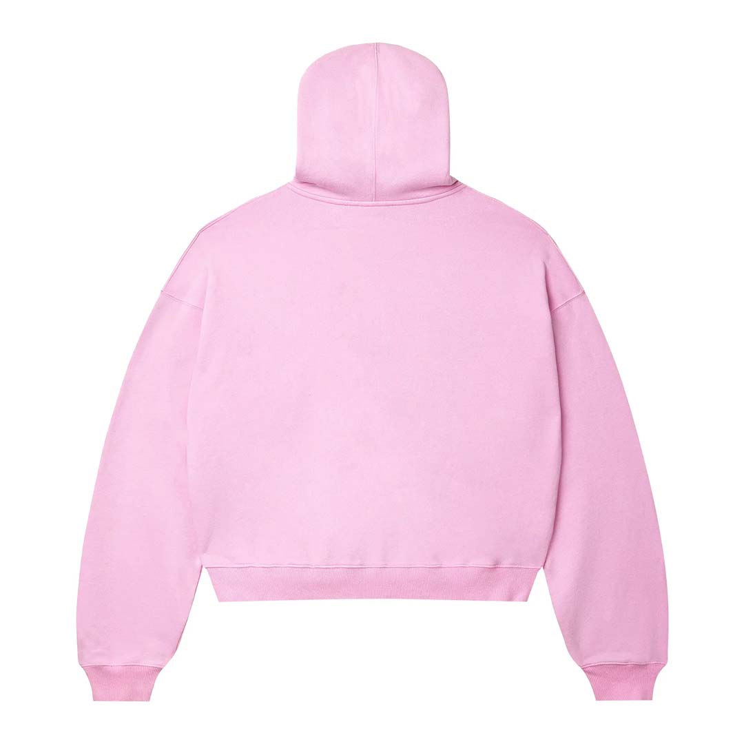 Vale Forever Dreams Distressed Zip Up Hoodie 'Pink'